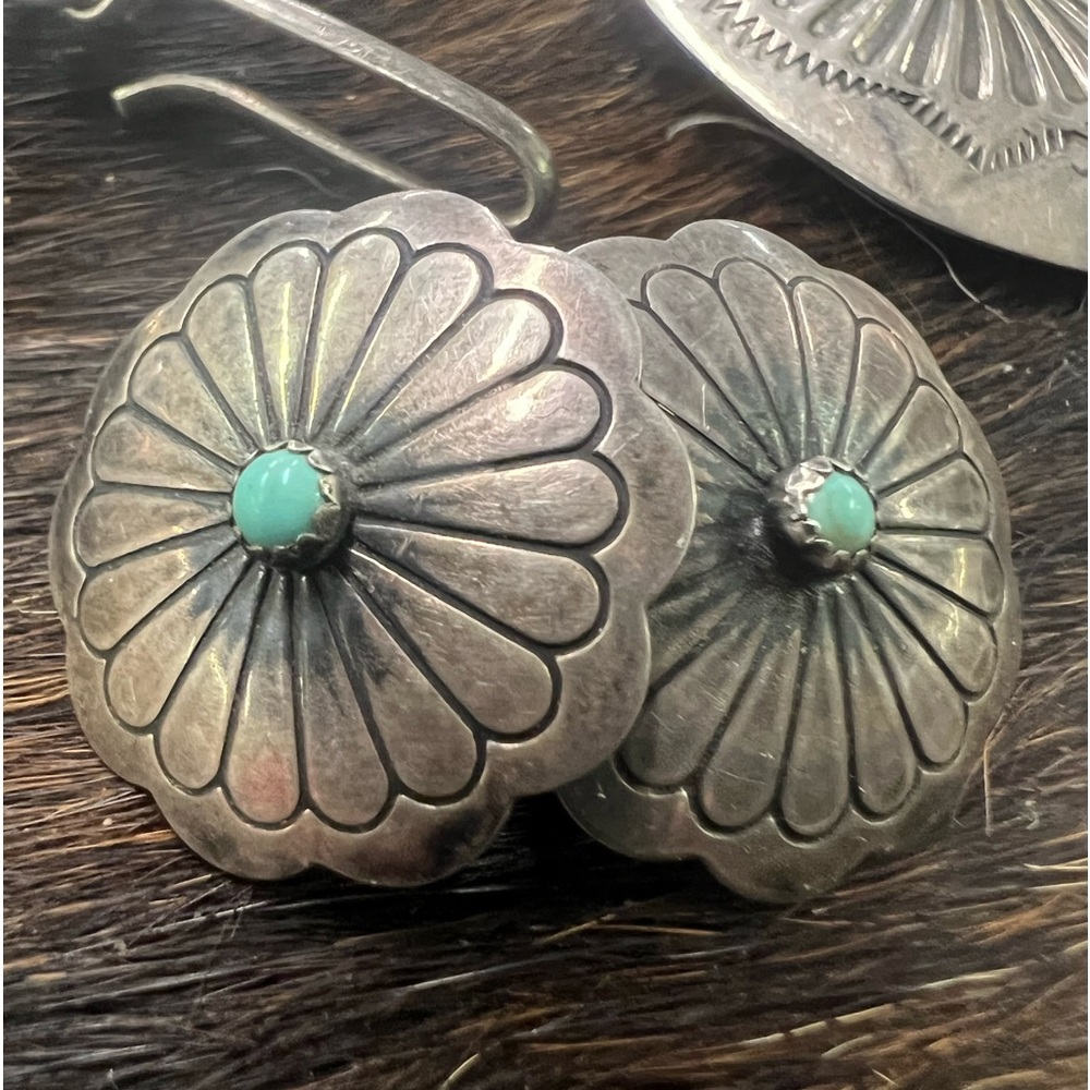 Vintage Sterling Studs. Small centered stones.